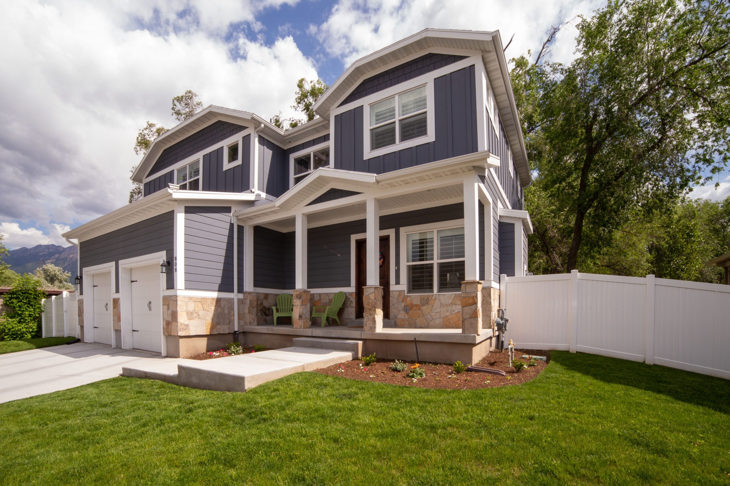 The exterior of a home in Summer